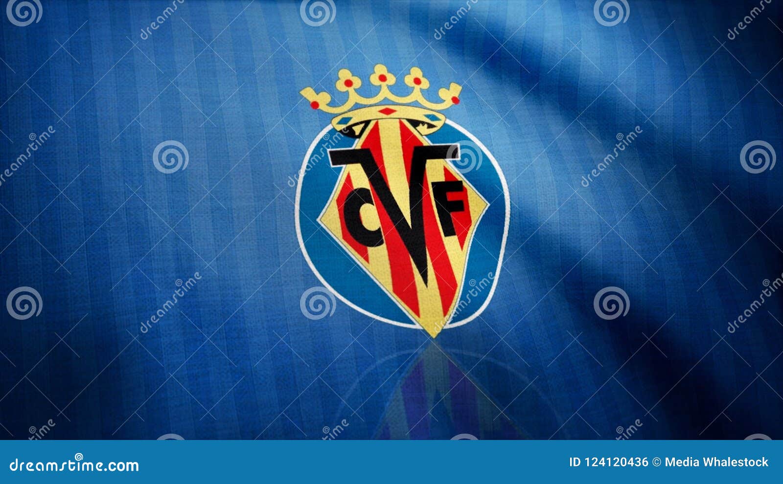 Close Up Of Waving Flag With Fc Villarreal Football Club Logo Seamless Loop Editorial Animation Editorial Photo Illustration Of Loop Soccer 124120436