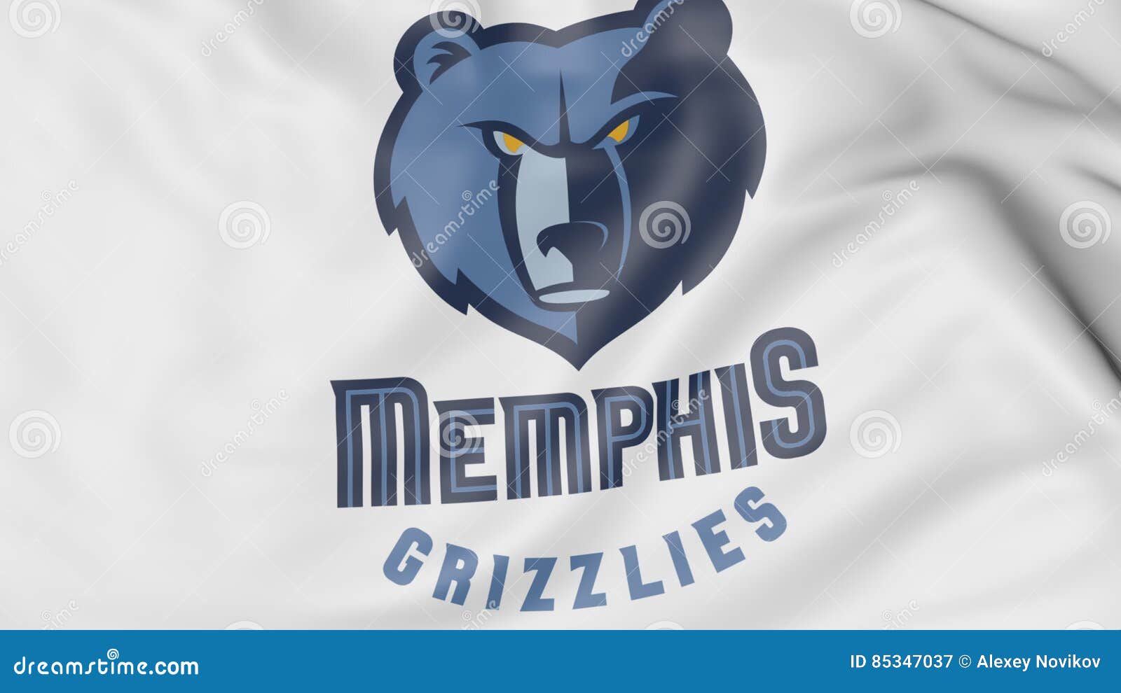 Close-up of Waving Flag with Memphis Grizzlies NBA Basketball Team Logo, 3D  Rendering Editorial Photography - Illustration of score, stadium: 85347037  
