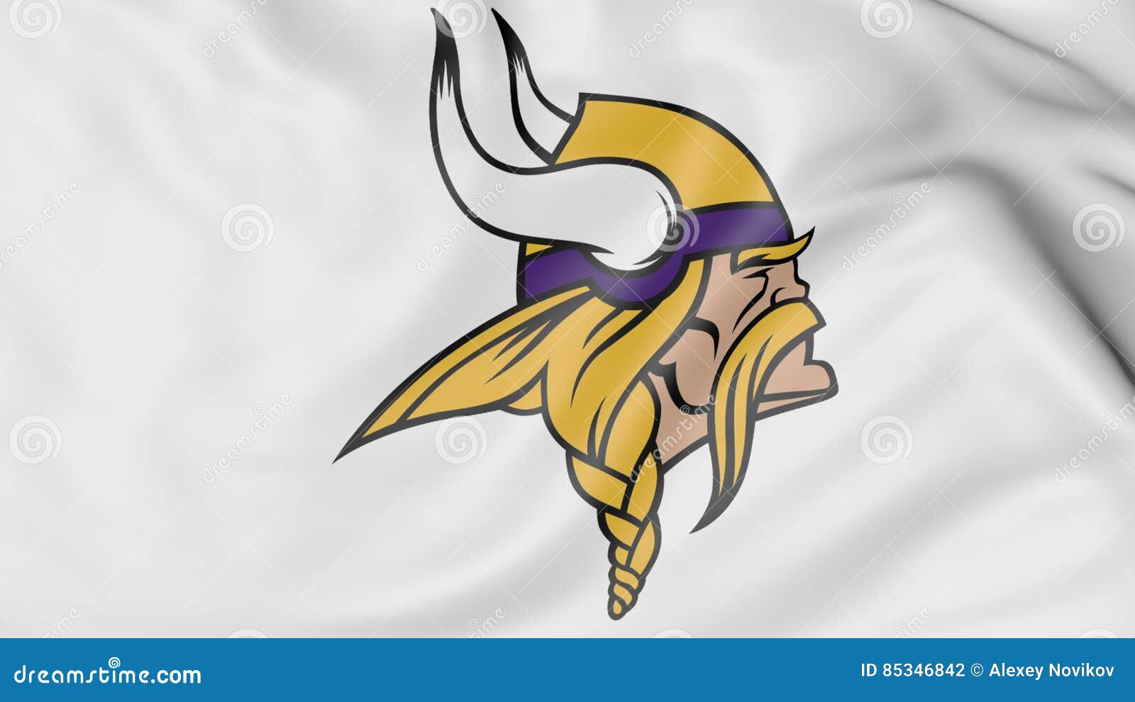Close-up of Waving Flag with Minnesota Vikings NFL American Football Team  Logo, 3D Rendering Editorial Photography - Illustration of league, emblem:  85346842
