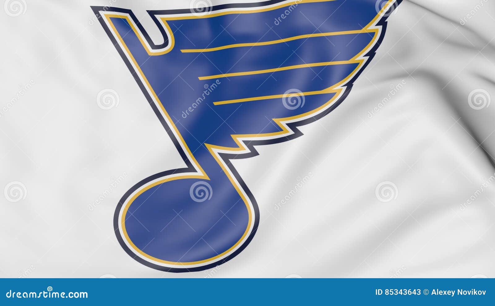 St. Louis Blues Secondary Team Trumpet Logo Patch