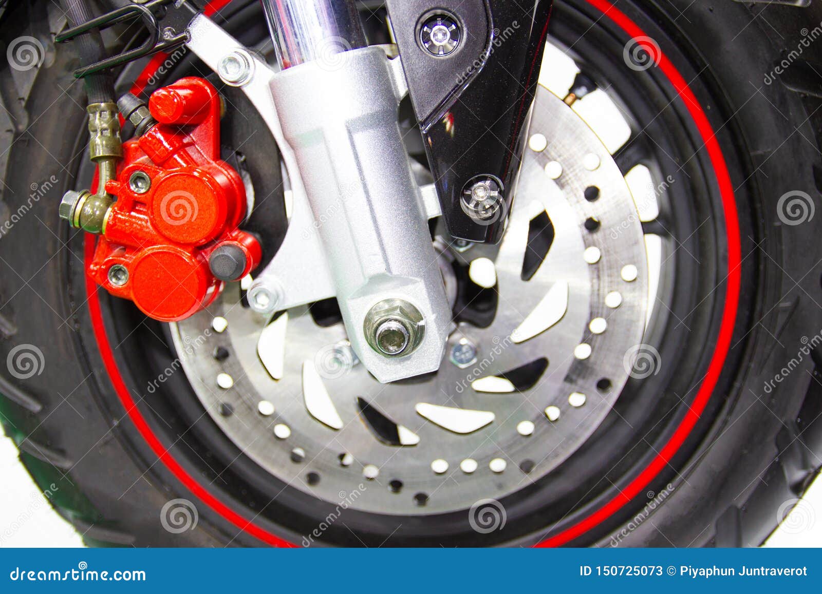 Wheel Spokes and Brake Disc of a Motorcycle Stock Image Image of