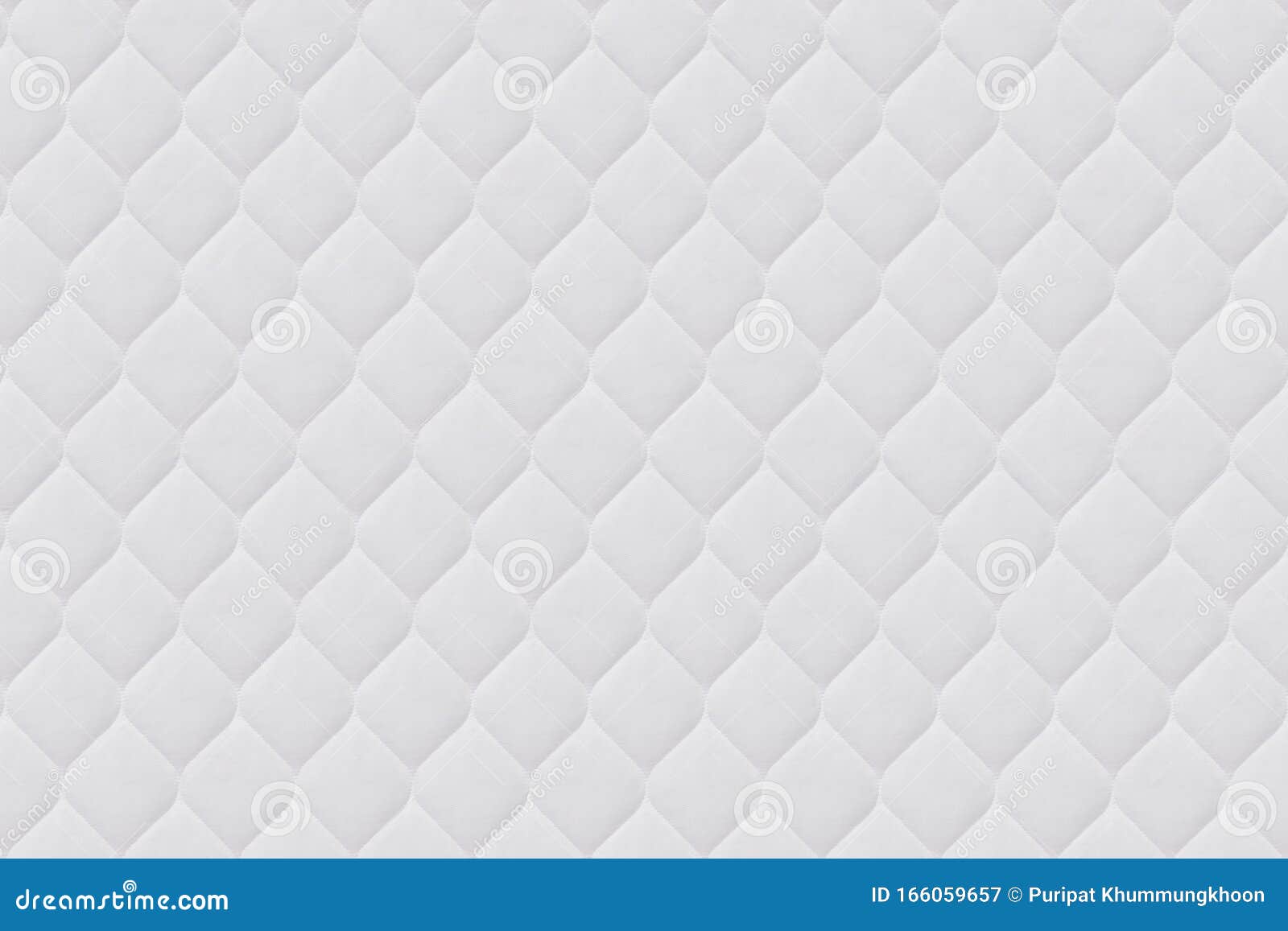 Close Up of White Mattress Bedding Pattern Background Stock Image