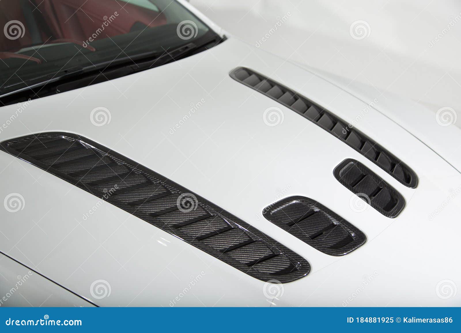 Close Up of White Sports Car Stock Image Image of vehicle