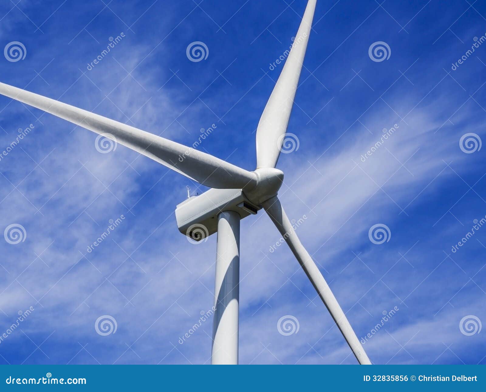 close up of wind turbine