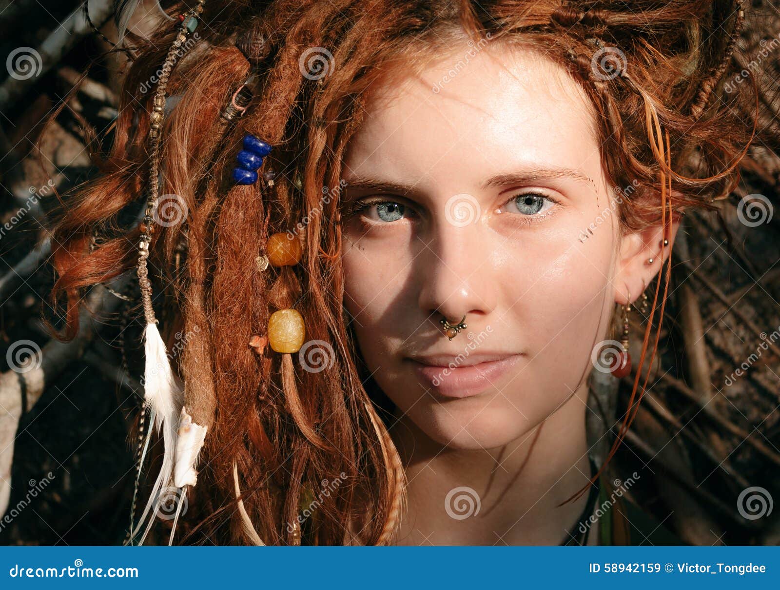 young red haired dread