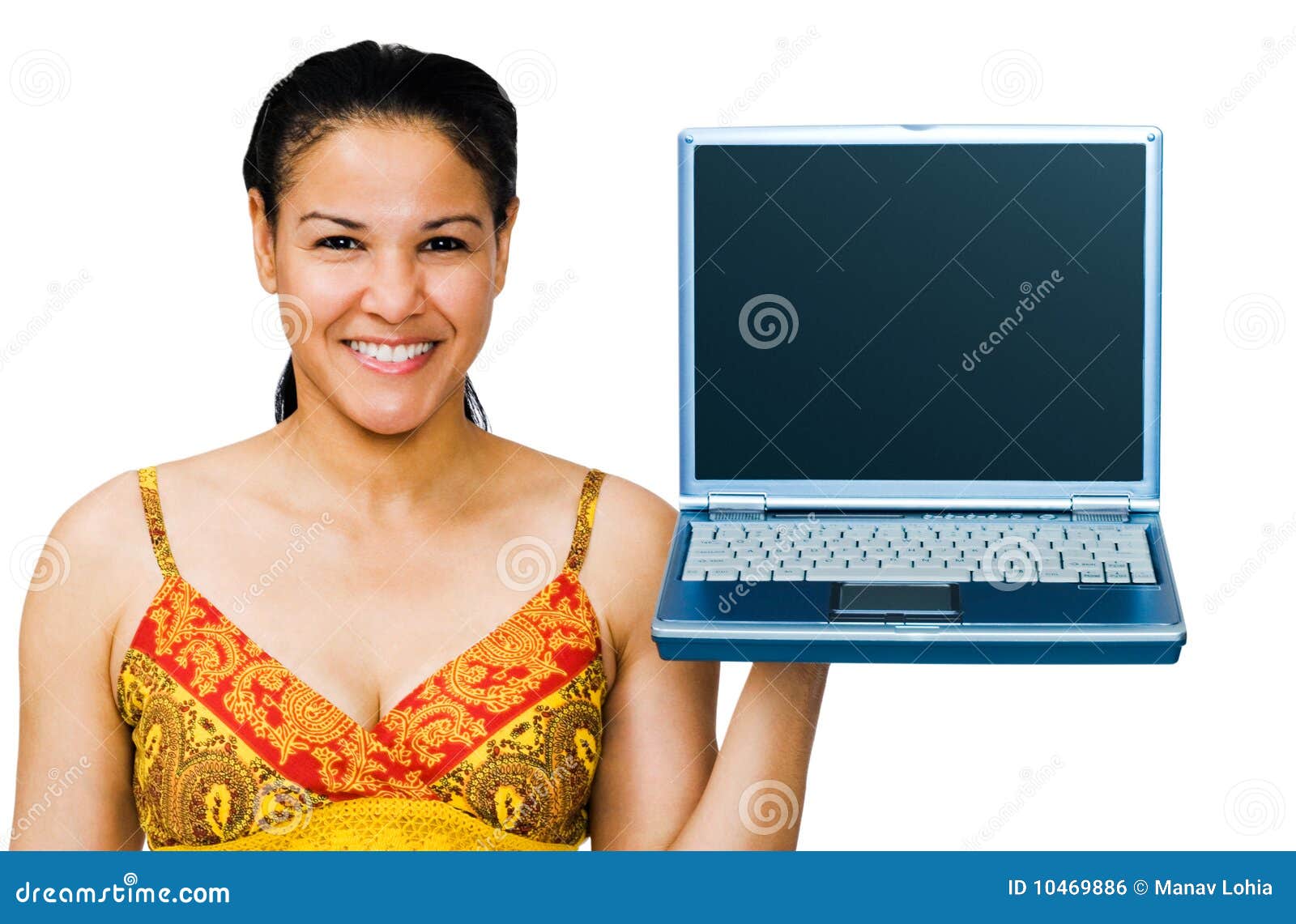 Closeup of a Woman Holding Laptop Stock Photo Image of lifestyles