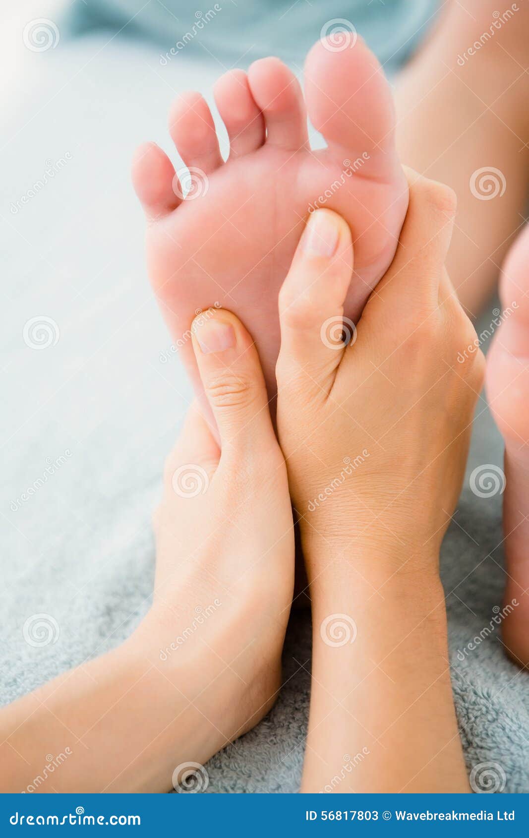 Close Up Of A Woman Receiving Foot Massage Stock Image Image Of Heel