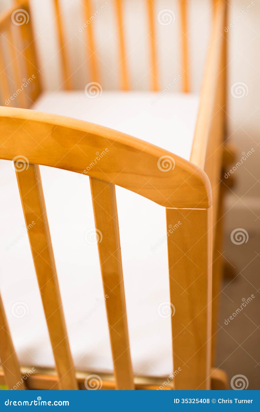 Close Up of a Wooden Cot Frame Stock Photo Image of domestic, cradle