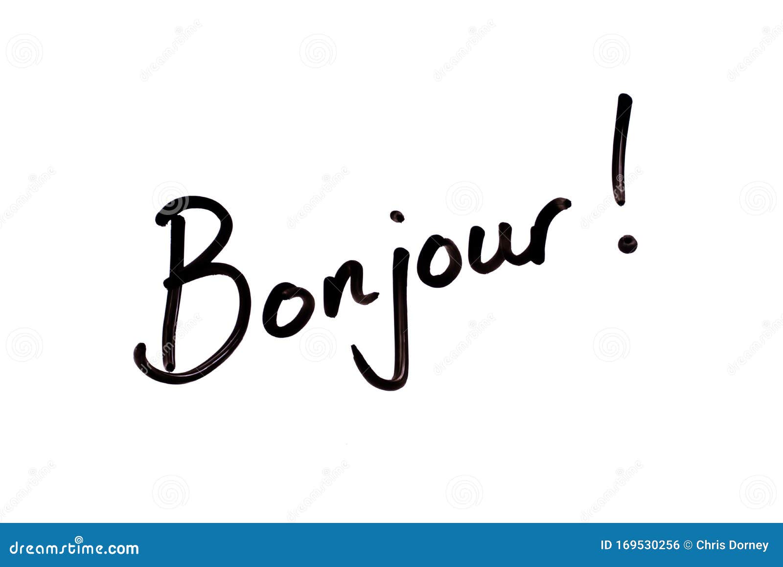 Bonjour stock illustration. Illustration of conceptual - 169530256