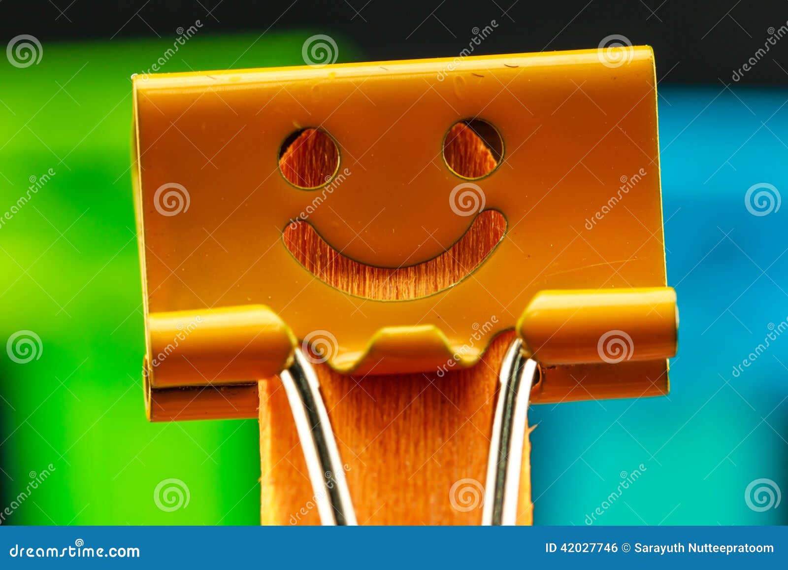 Close Up Yellow Binder Clips Stock Photo Image of accessories, close