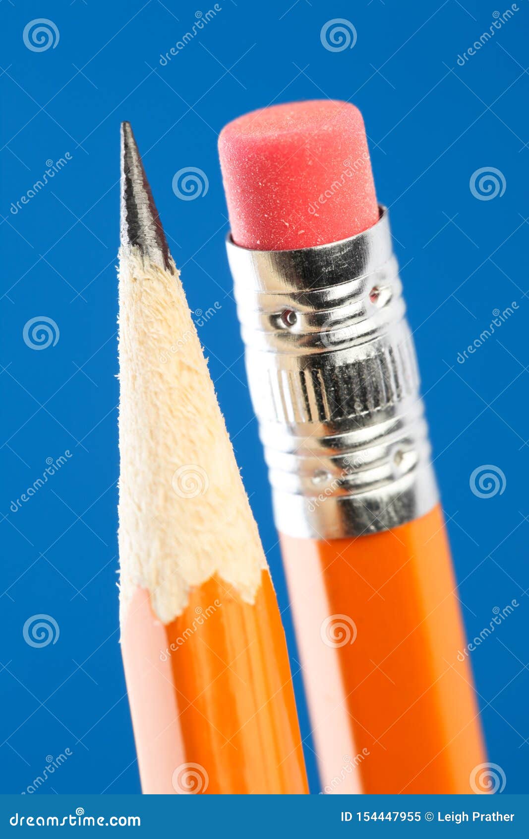 Close Up of Yellow Pencil Tip and Eraser Stock Image Image of graphite, lead 154447955