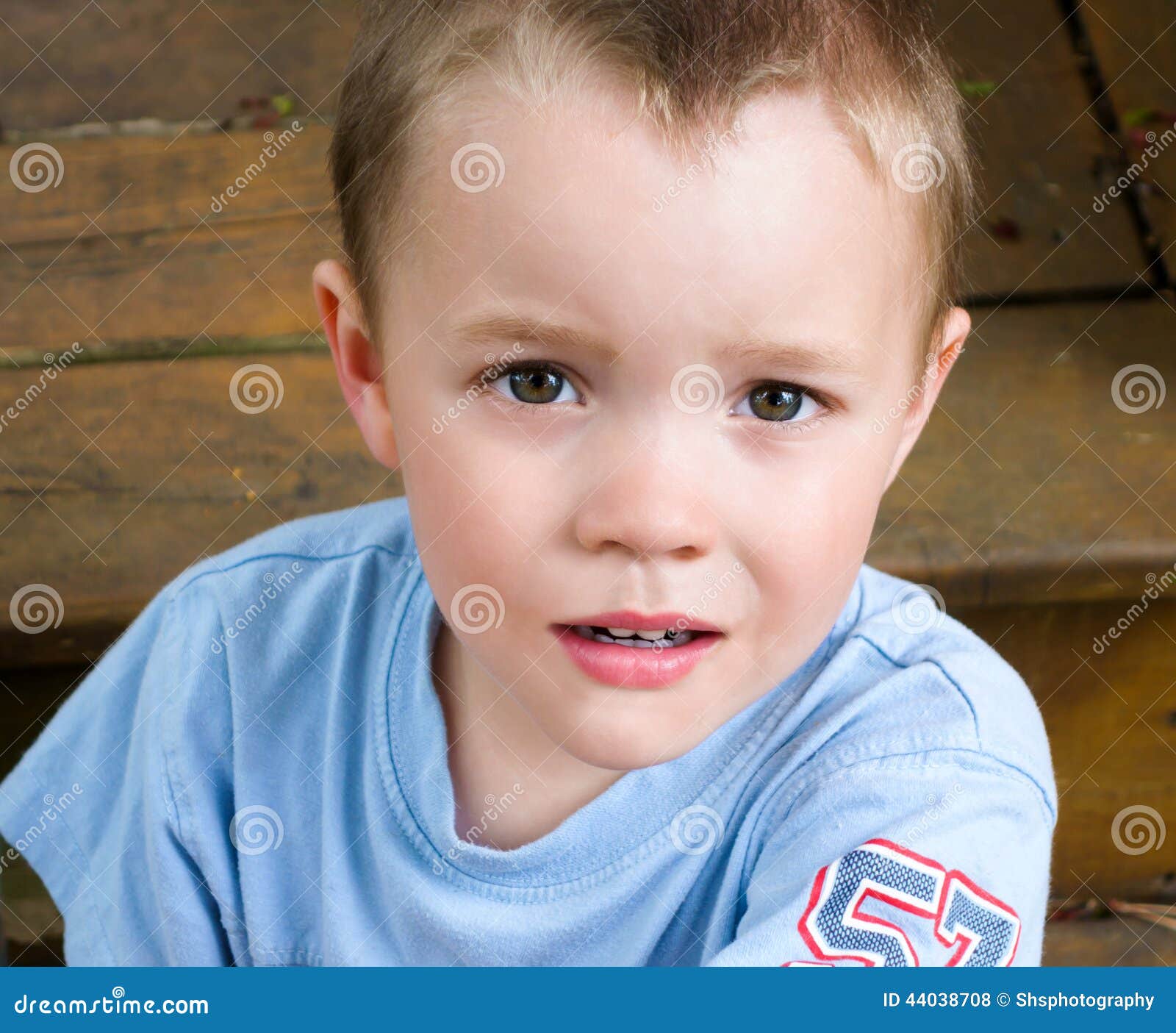 Close Up of a Young Boys Face Stock Photo - Image of attractive, face