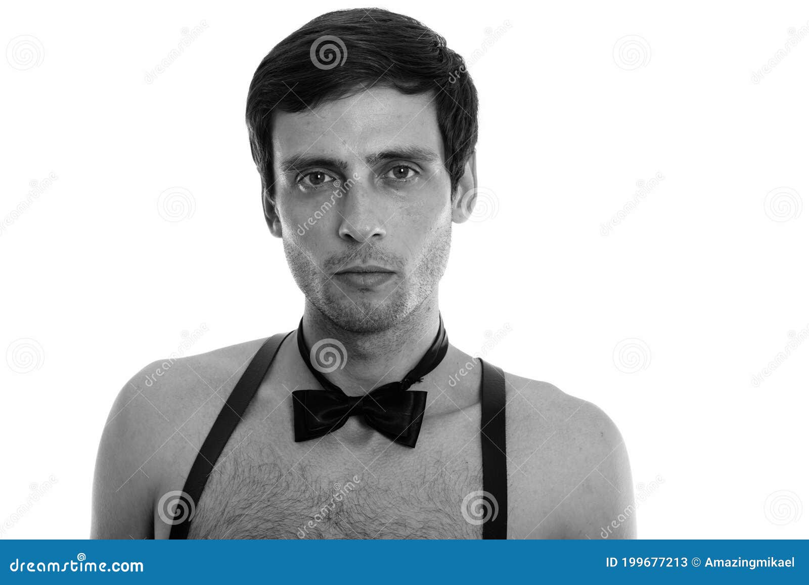 Man Shirtless With Suspenders Stock Photography | CartoonDealer.com ...