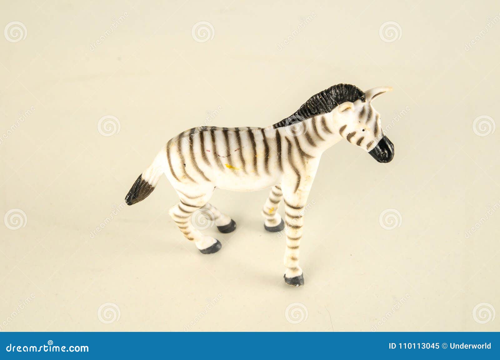 Closeup of Zebra Plastic Toy Stock Image Image of single, animal