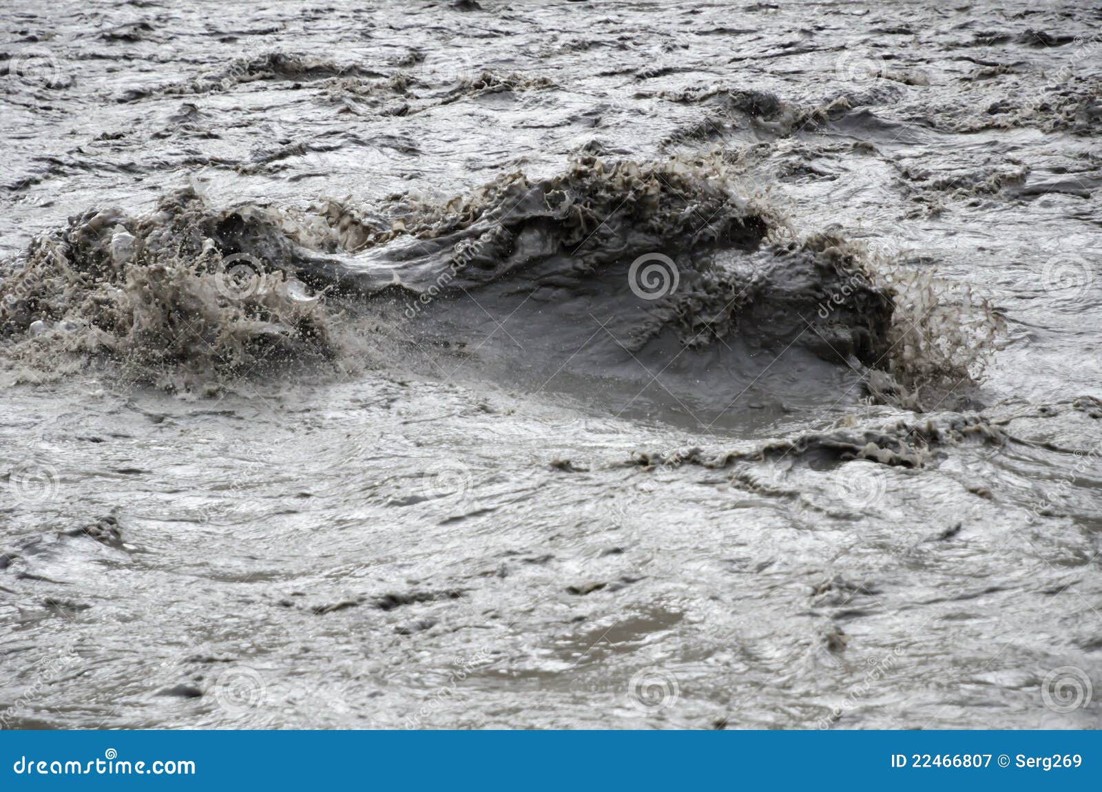 close view of the affluent mountain nepal river