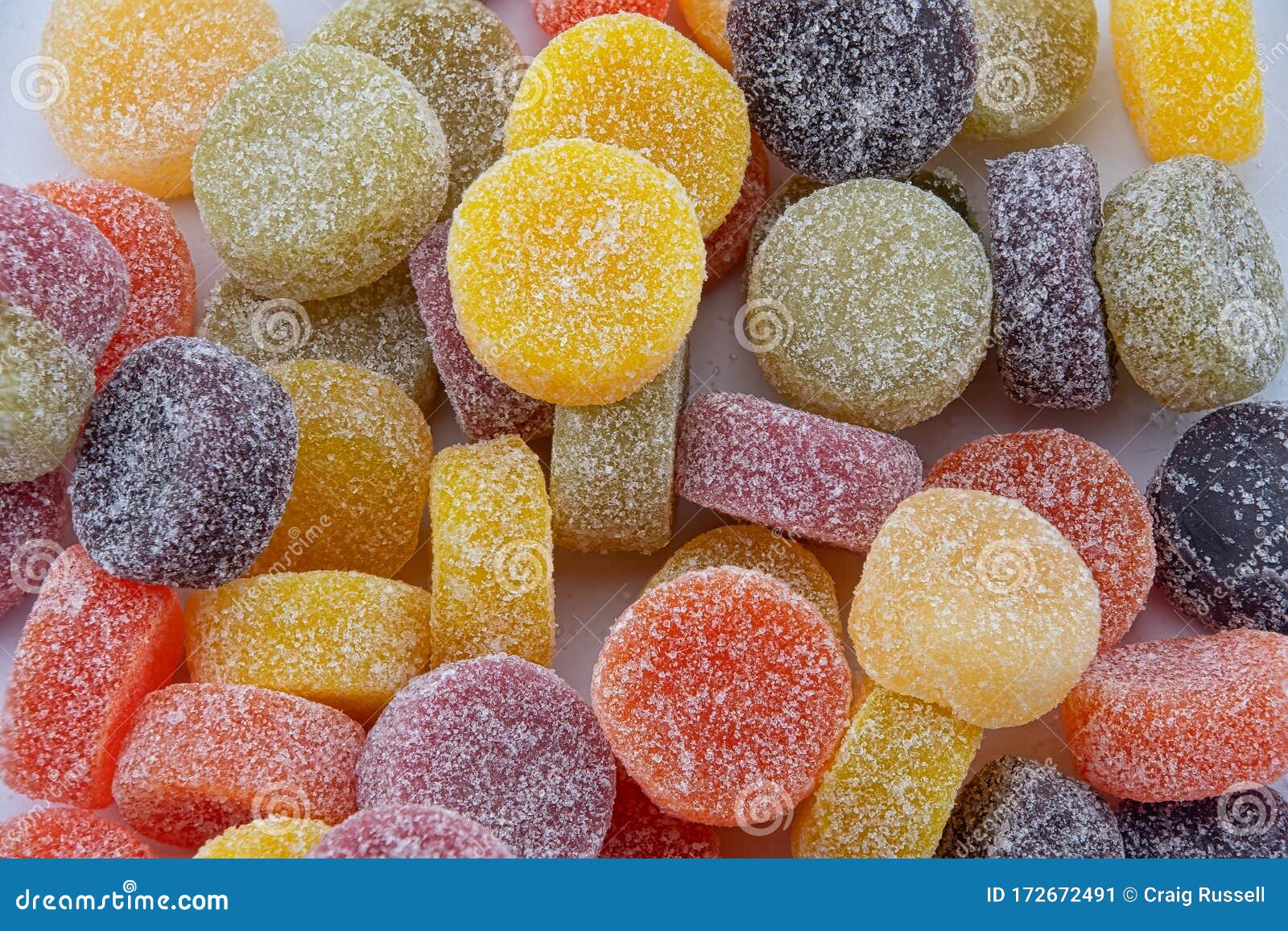 Multi Coloured Fruit Pastille Sweets Stock Image Image of dessert
