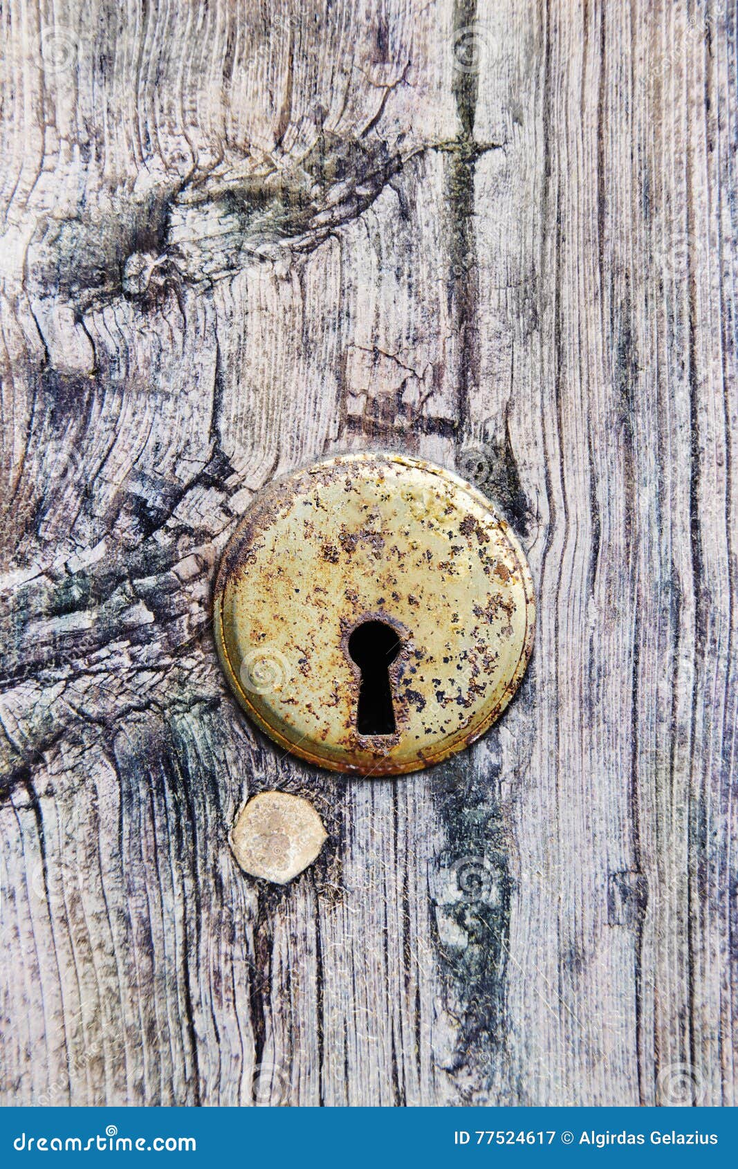 Close View of an Old Rusty Keyhole and Bolt Stock Image Image of handle, brown 77524617