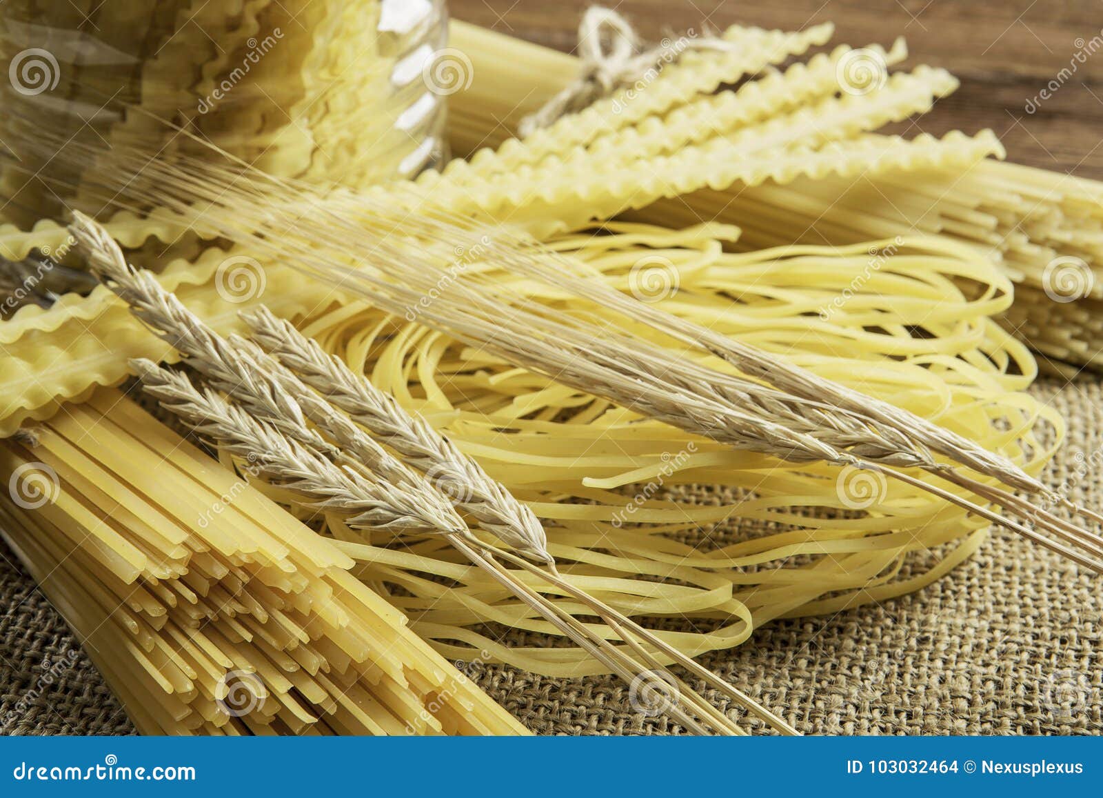 Close of yellow pasta stock photo. Image of cook, macaroni 103032464