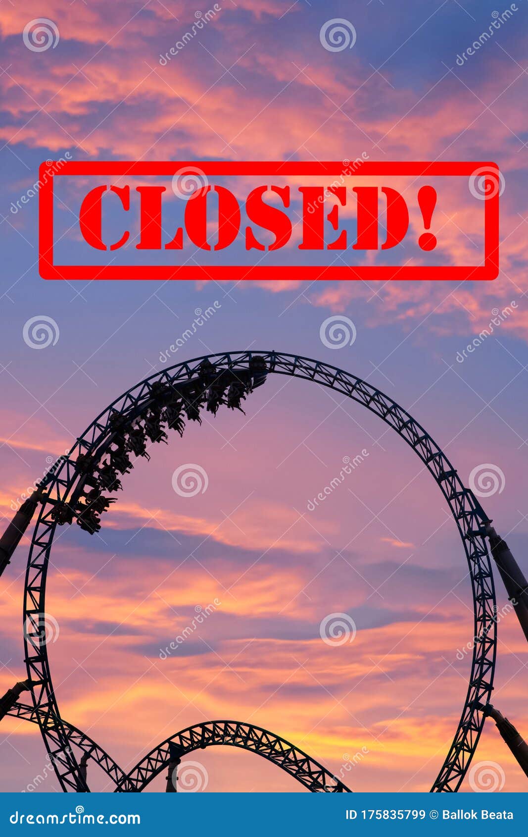Closed Amusement Park Due To Coronavirus Outbreak Stock Image Image