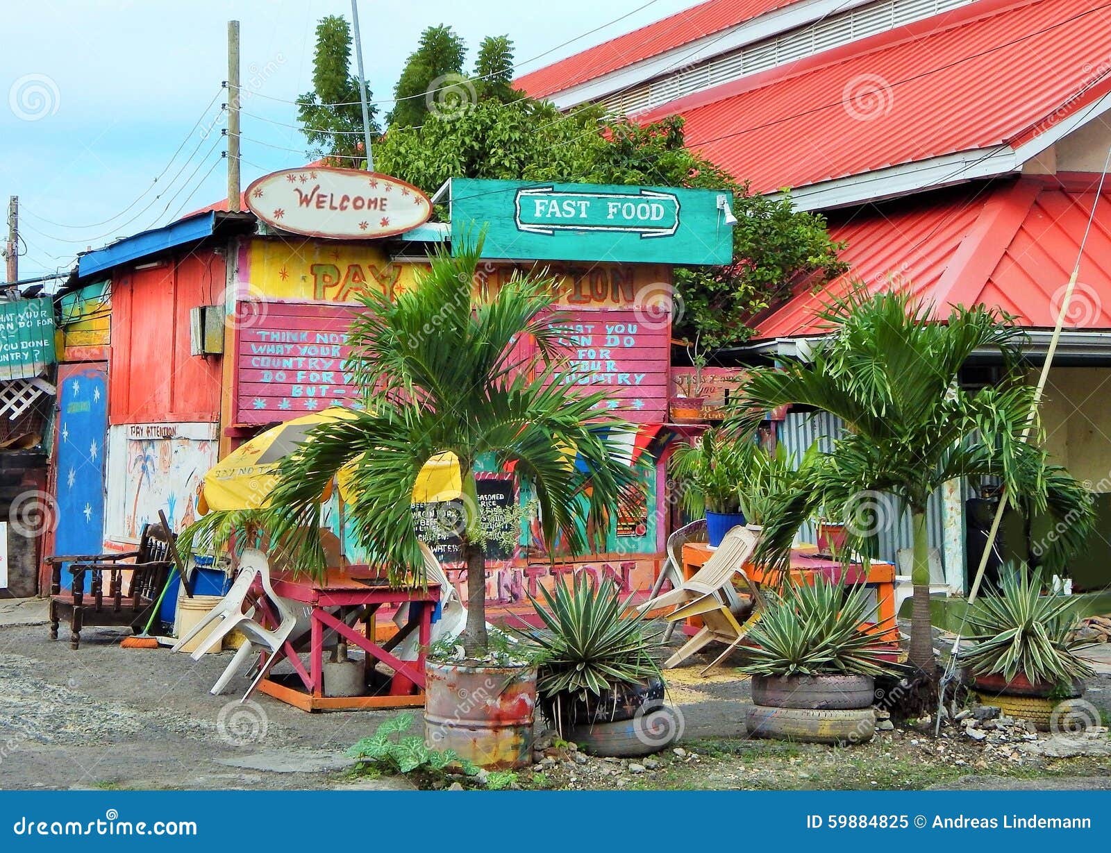 Closed Caribbean Bar `Rum Barrel` In Javastraat Street, Oost, Amsterdam