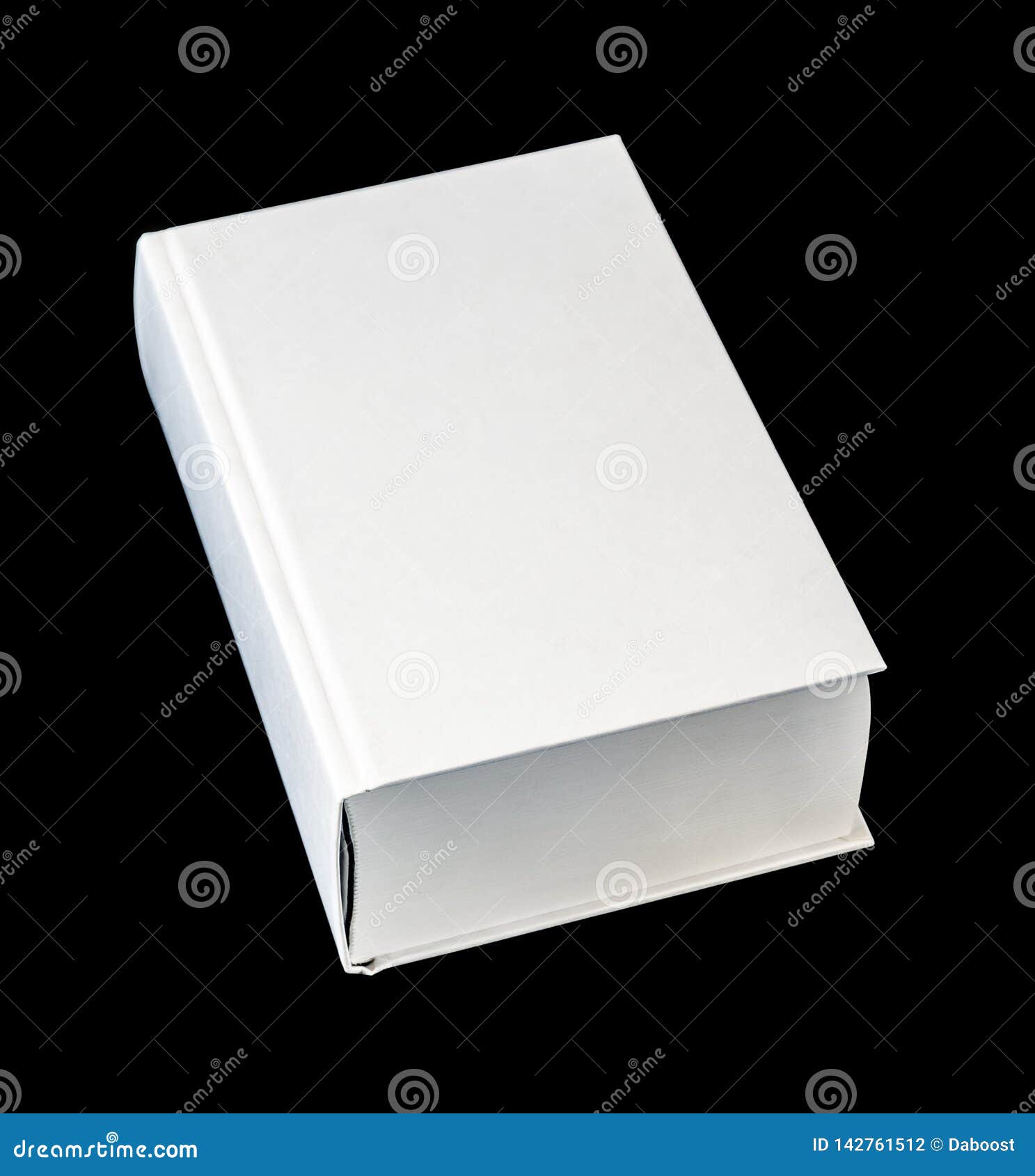 Closed Blank Dictionary, Book Isolated on Black Stock Photo Image of