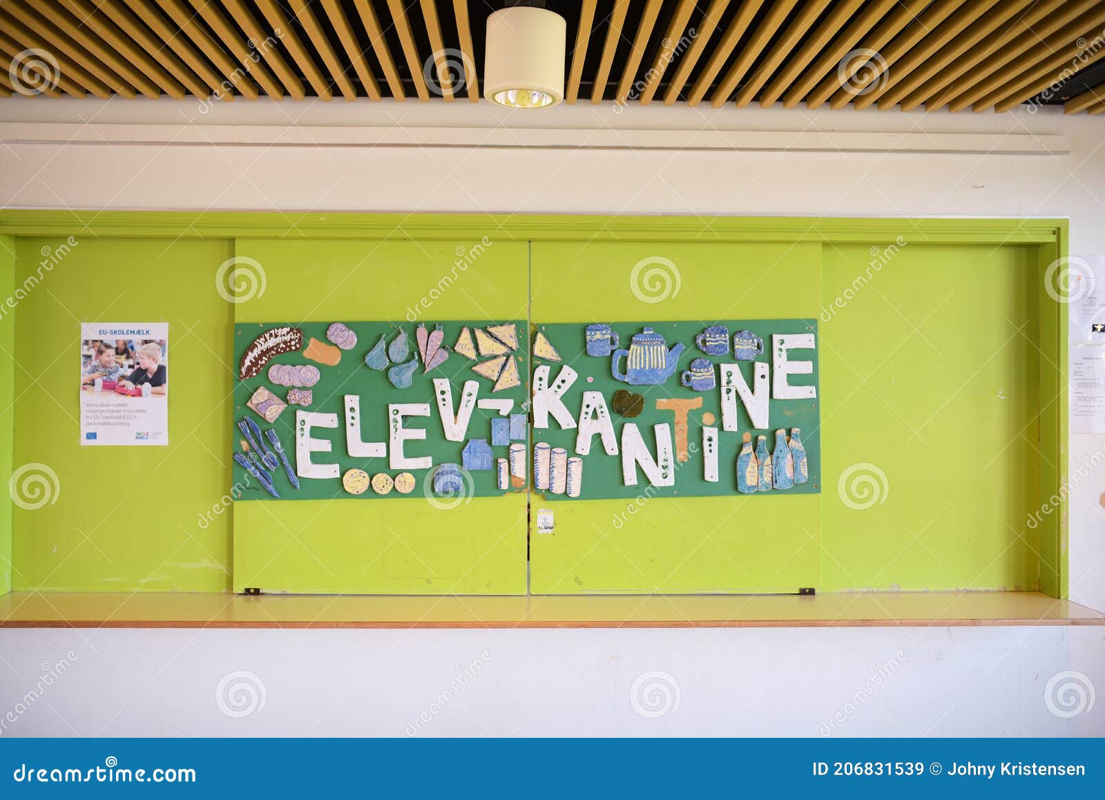 Closed Canteen Area at a School Stock Image Image of education