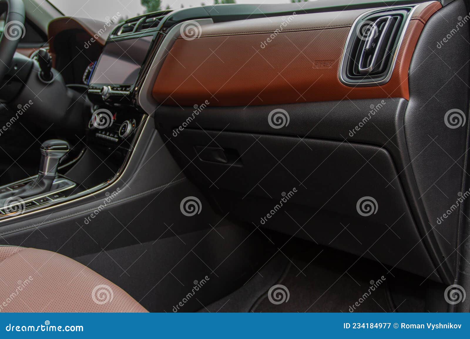 Closed Car Glove Box Compartment. Stock Image Image of luxury, lock