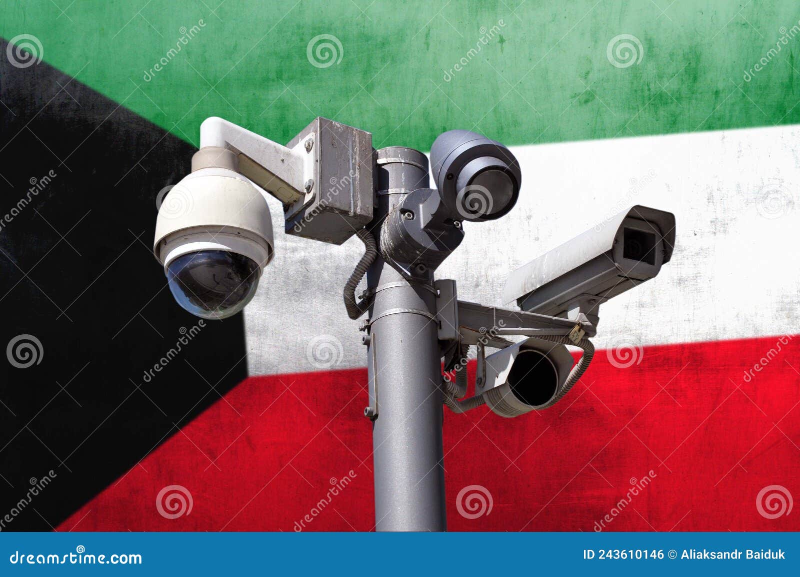 Closed Circuit Camera Multiangle CCTV System Against the Background of