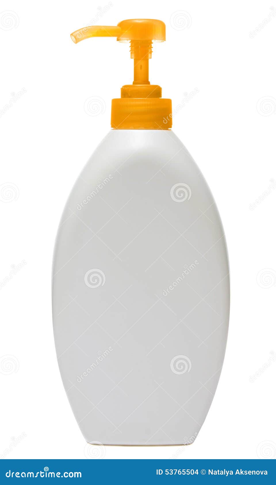 closed cosmetic or hygiene plastic bottle of gel