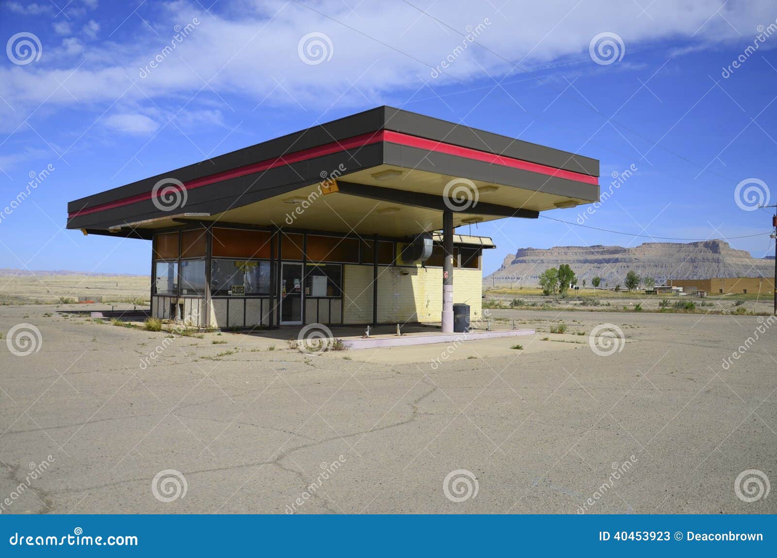 Closed Gas Station stock image. Image of station, fuel 40453923