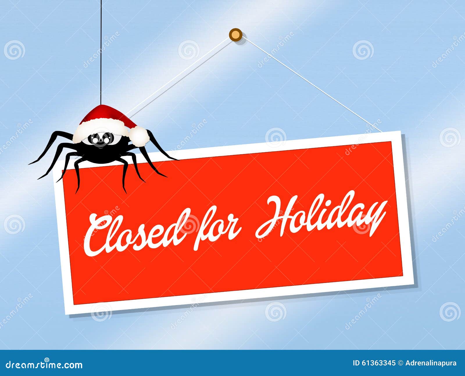 Closed for holidays stock illustration. Illustration of market 61363345