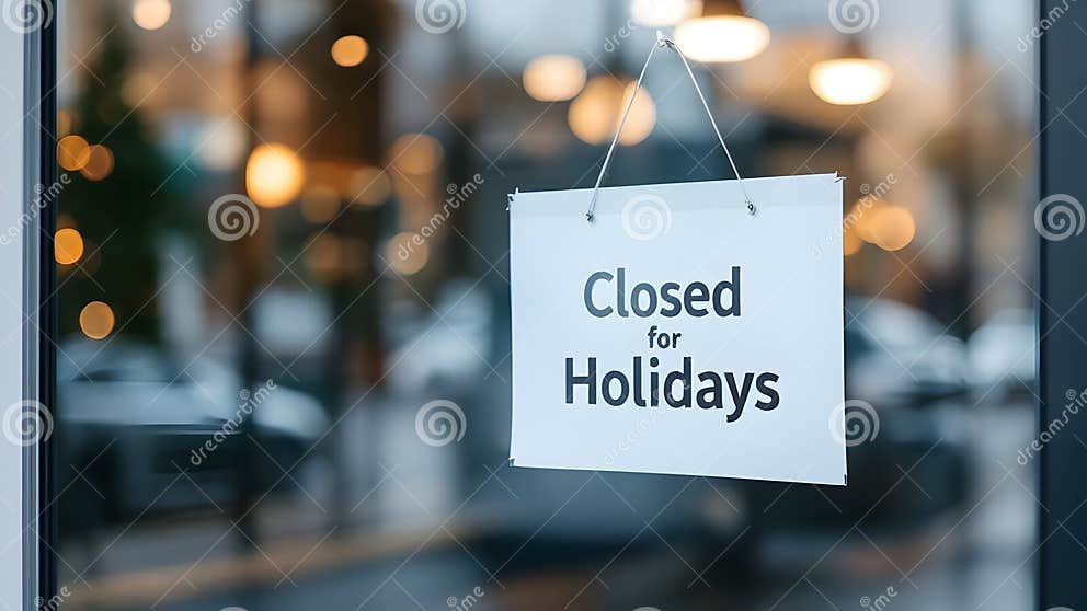 Closed for the Holidays Sign Stock Illustration Illustration of event Closed for the Holidays Sign Stock Illustration Illustration of event