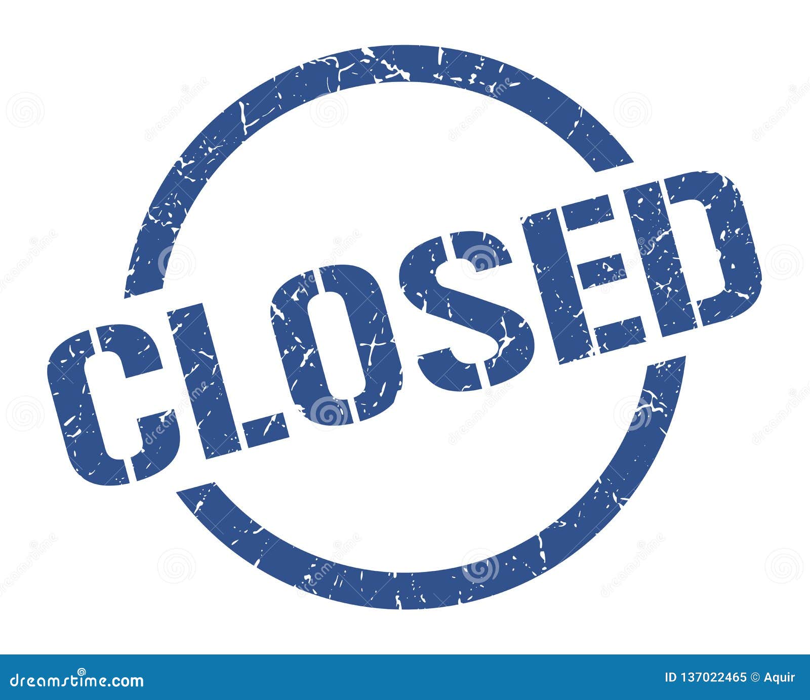 Closed stamp stock vector. Illustration of retro, isolated - 137022465