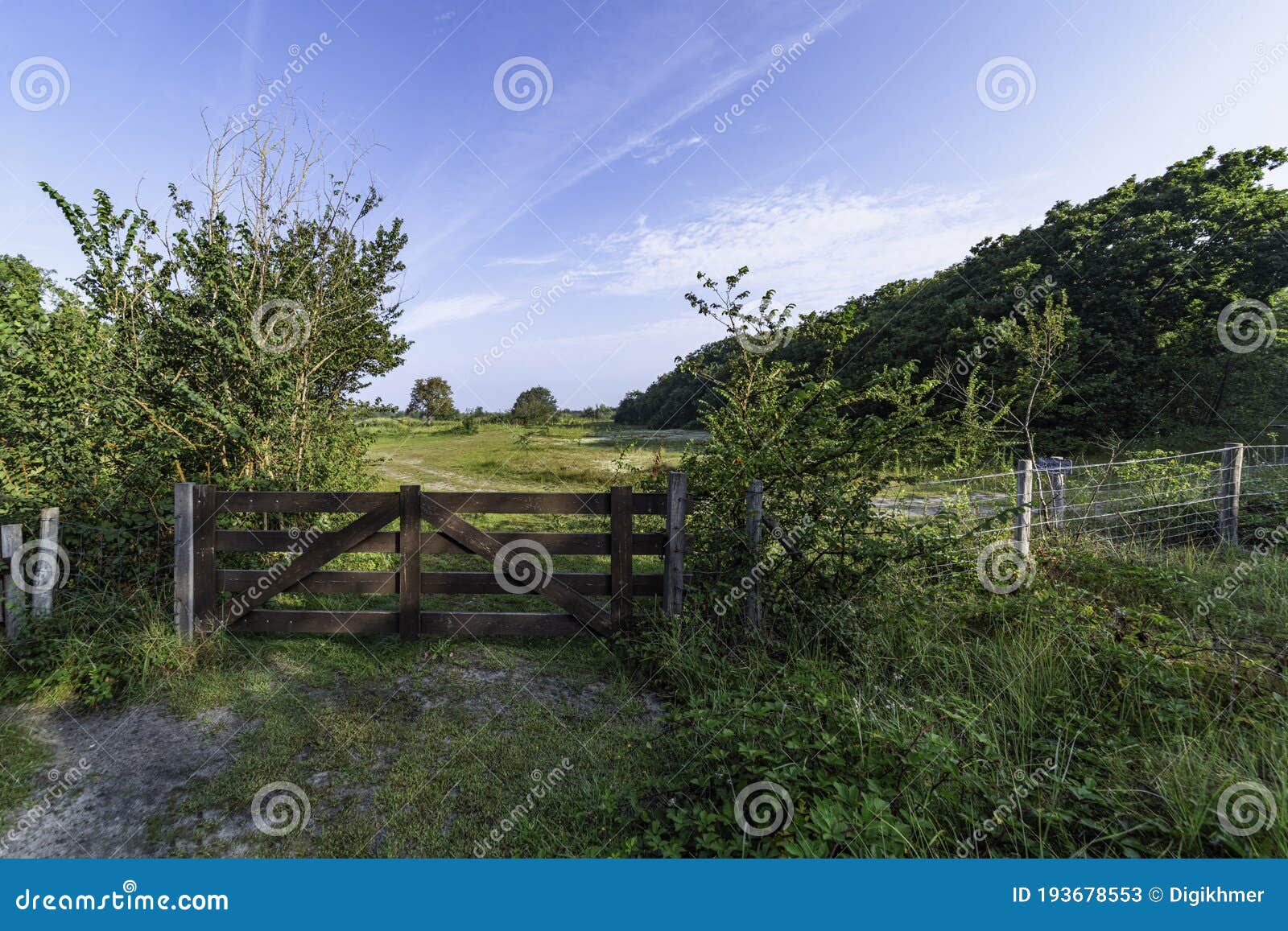 security gate door access to the meadow