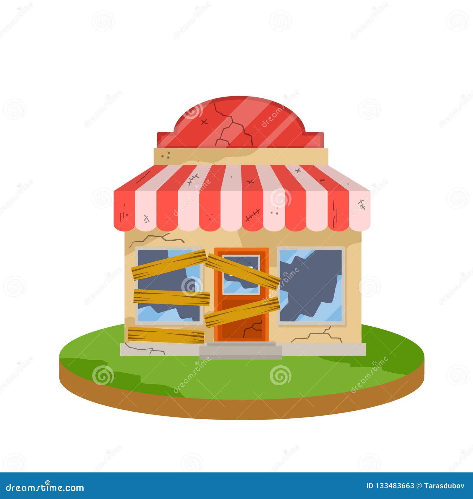 Closed Shop. Cartoon Flat Illustration Stock Illustration - Illustration of crisis, closing: 133483663 Closed Shop. Cartoon Flat Illustration Stock Illustration - Illustration of crisis, closing: 133483663