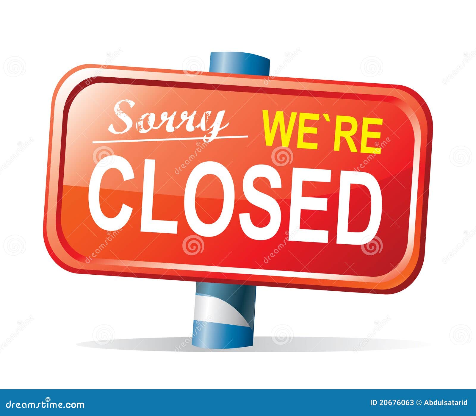 Printable Sorry Temporarily Closed Sign