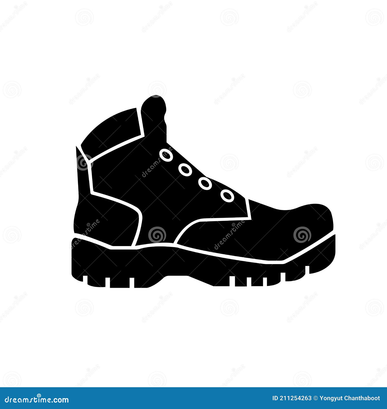 Closed Toe Shoes Required Black Icon, Vector Illustration, Isolate on
