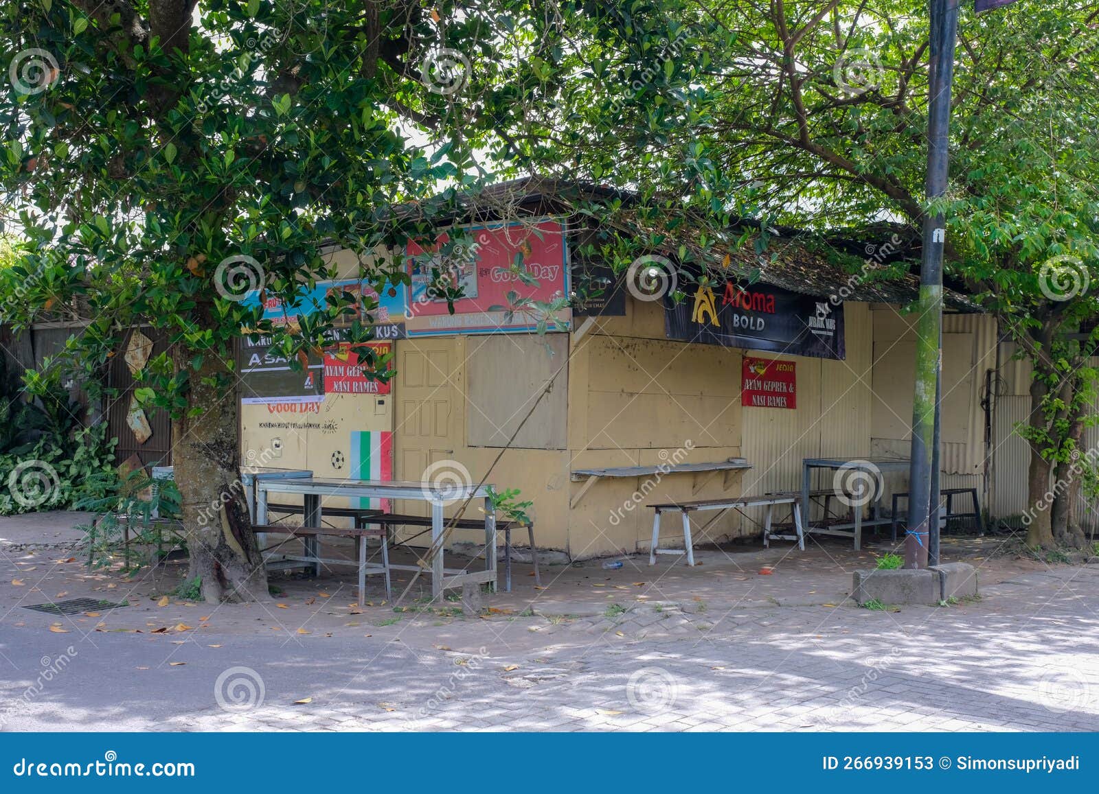 A Closed Traditional Food Stall in Yogyakarta, 15 January 2023