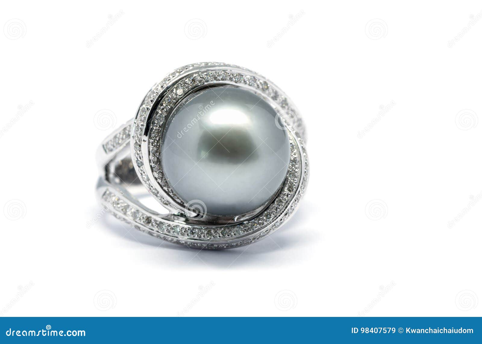 Platinum Diamond 11mm Tahitian Peacock Pearl Ring – CJ Charles Jewelers
