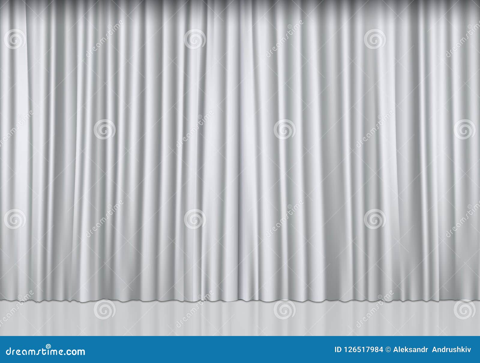 White curtains stock vector. Illustration of interior - 126517984