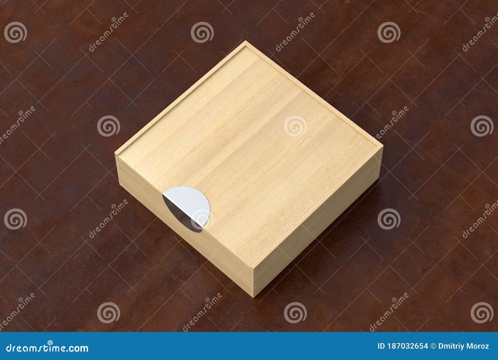 Wooden Box With Slide Lid