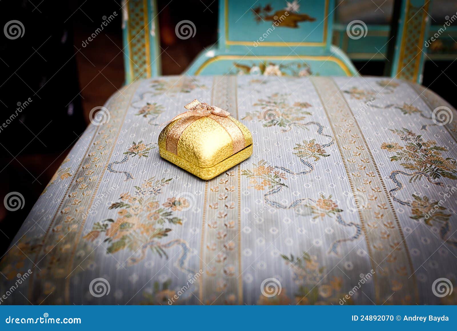 Closed yellow ring box stock photo. Image of love, open 24892070