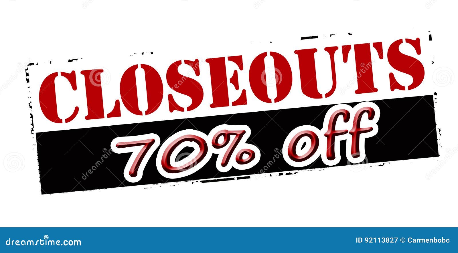 Closeouts Seventy Percent Off Stock Illustration Illustration of available, text 92113827