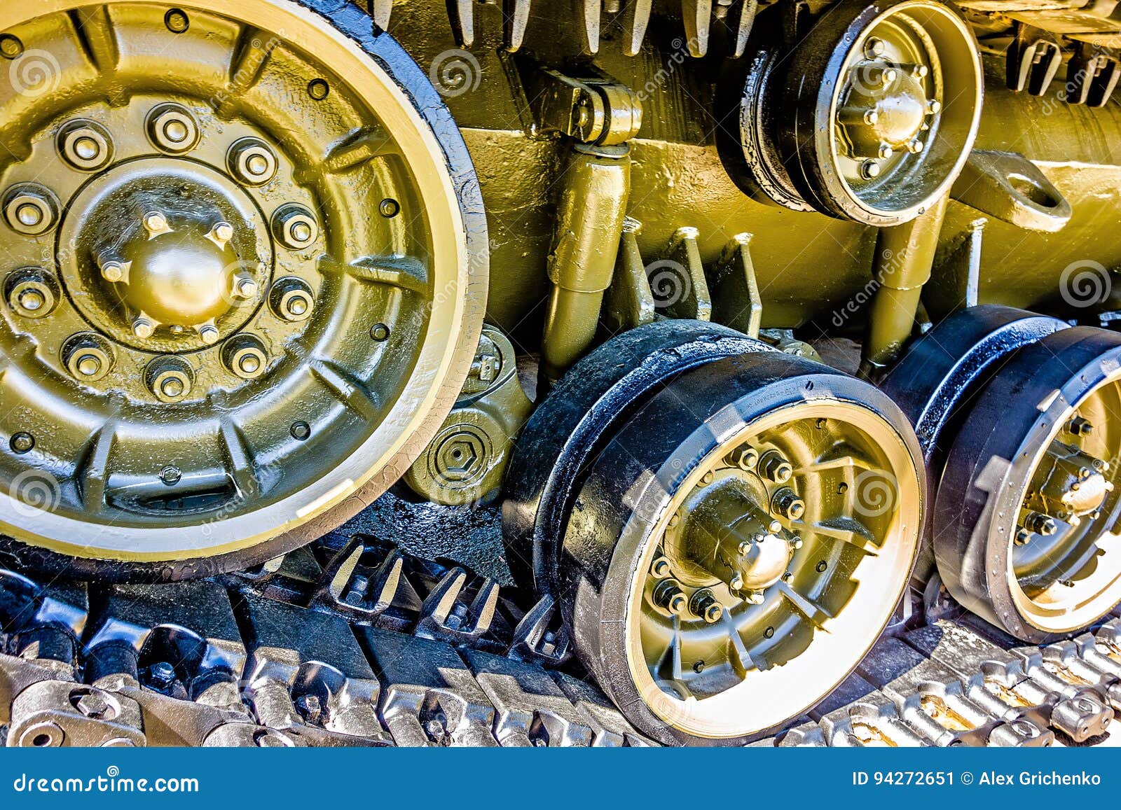 Closeup of an Army Tank Parts Stock Image Image of camouflage