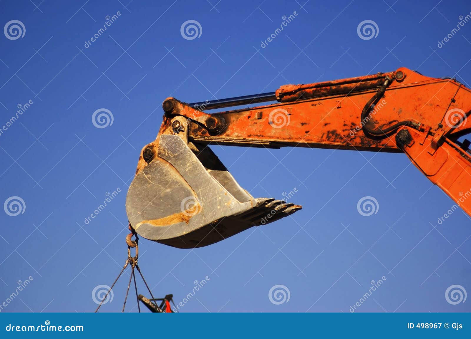Closeup Of Backhoe Stock Image Image Of Digger Site Foundation 498967