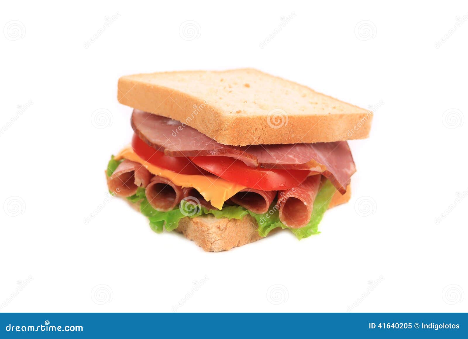 Closeup of Beautiful Sandwich. Stock Image Image of subway, rolled