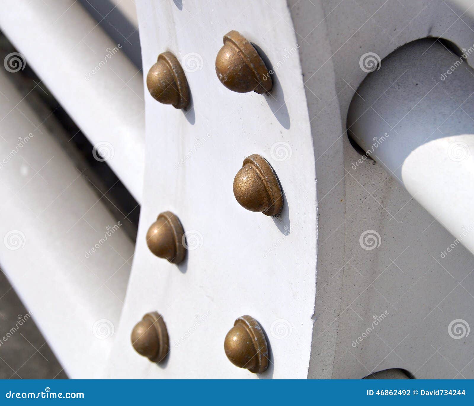 Closeup of Big Bolt and Nut Stock Photo Image of support, full 46862492