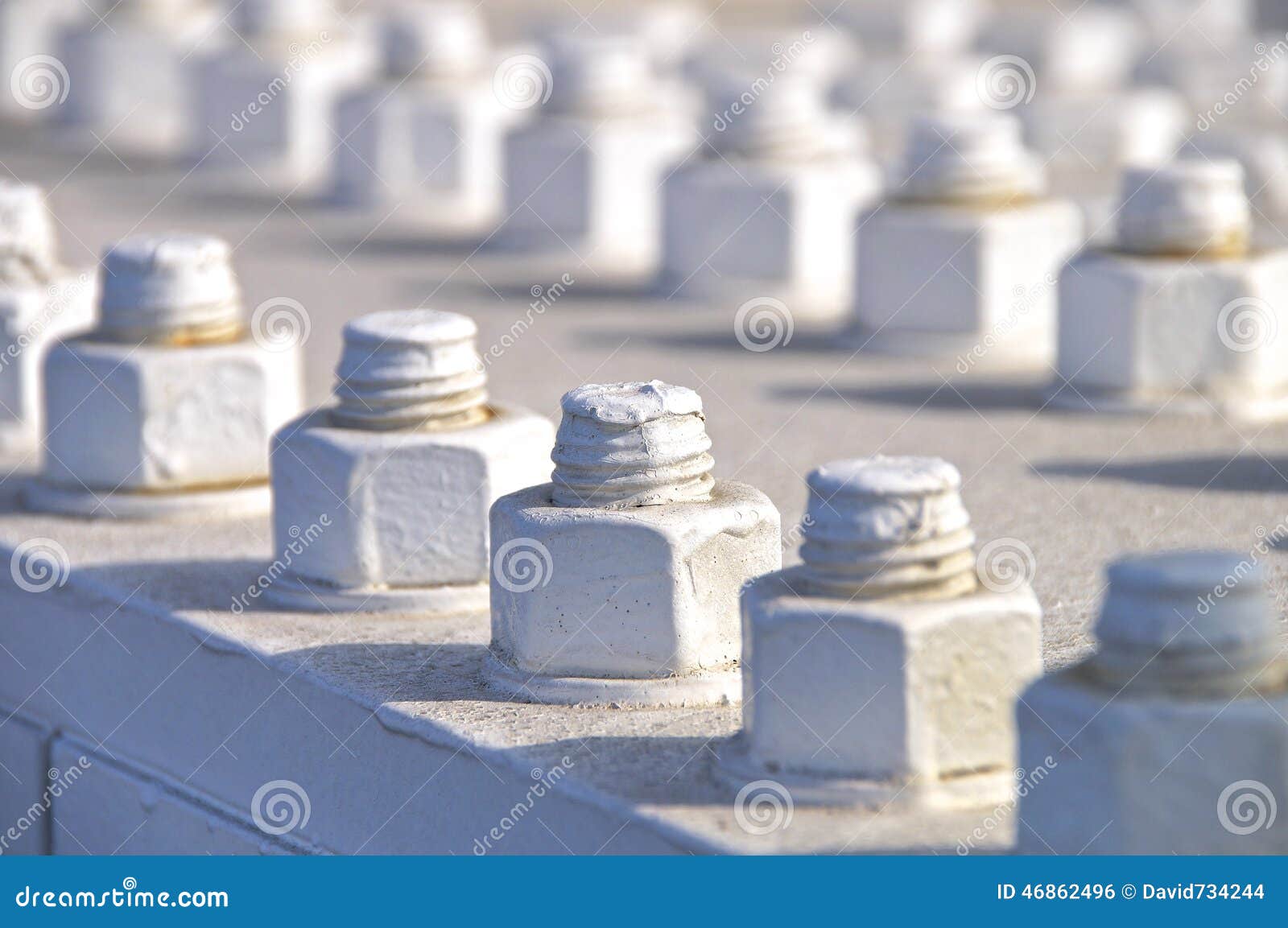 Closeup of Big Bolt and Nut Stock Photo Image of shape, metal 46862496