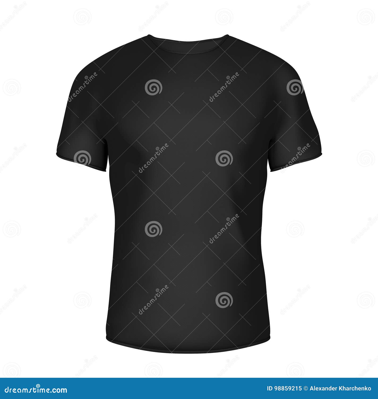 Closeup Black Blank T-Shirt with Empty Space for Yours Design. 3 Stock ...