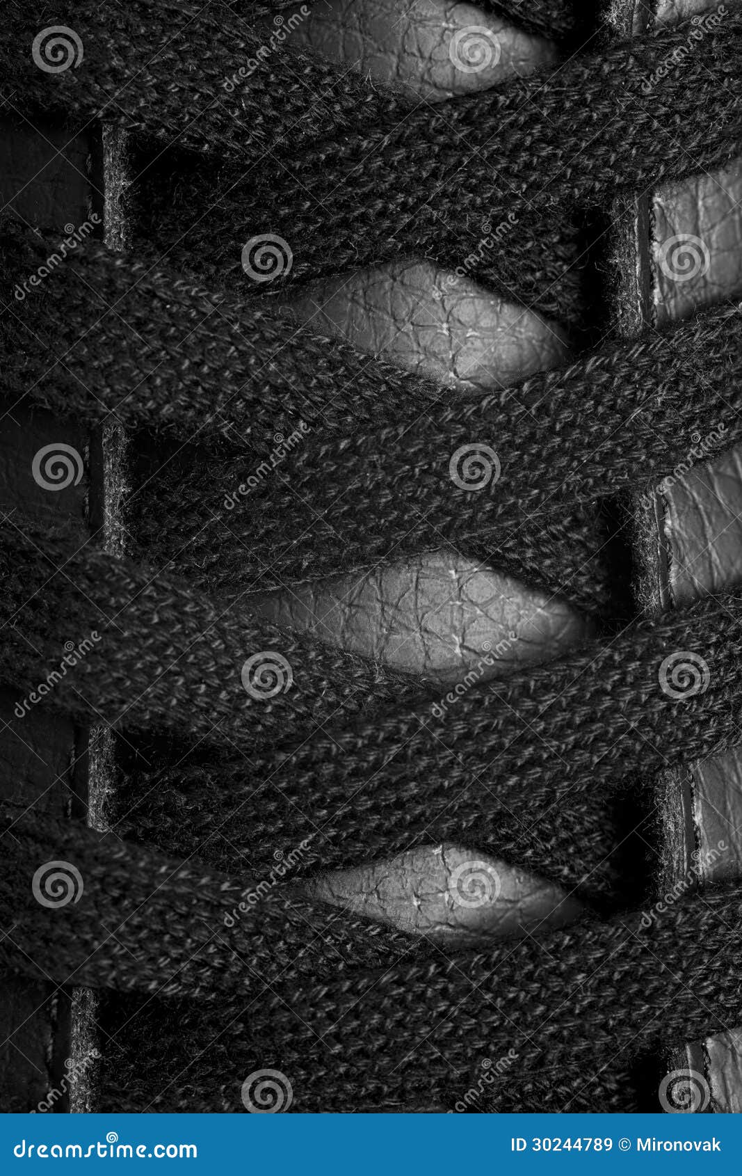 Black shoelace stock image. Image of macro, string, abstract 30244789